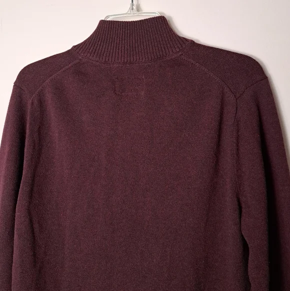 NWT THE NORMAL BRAND Men's Medium Burgundy Wine 4 Button Sweater Cabin Core - Picture 7 of 12